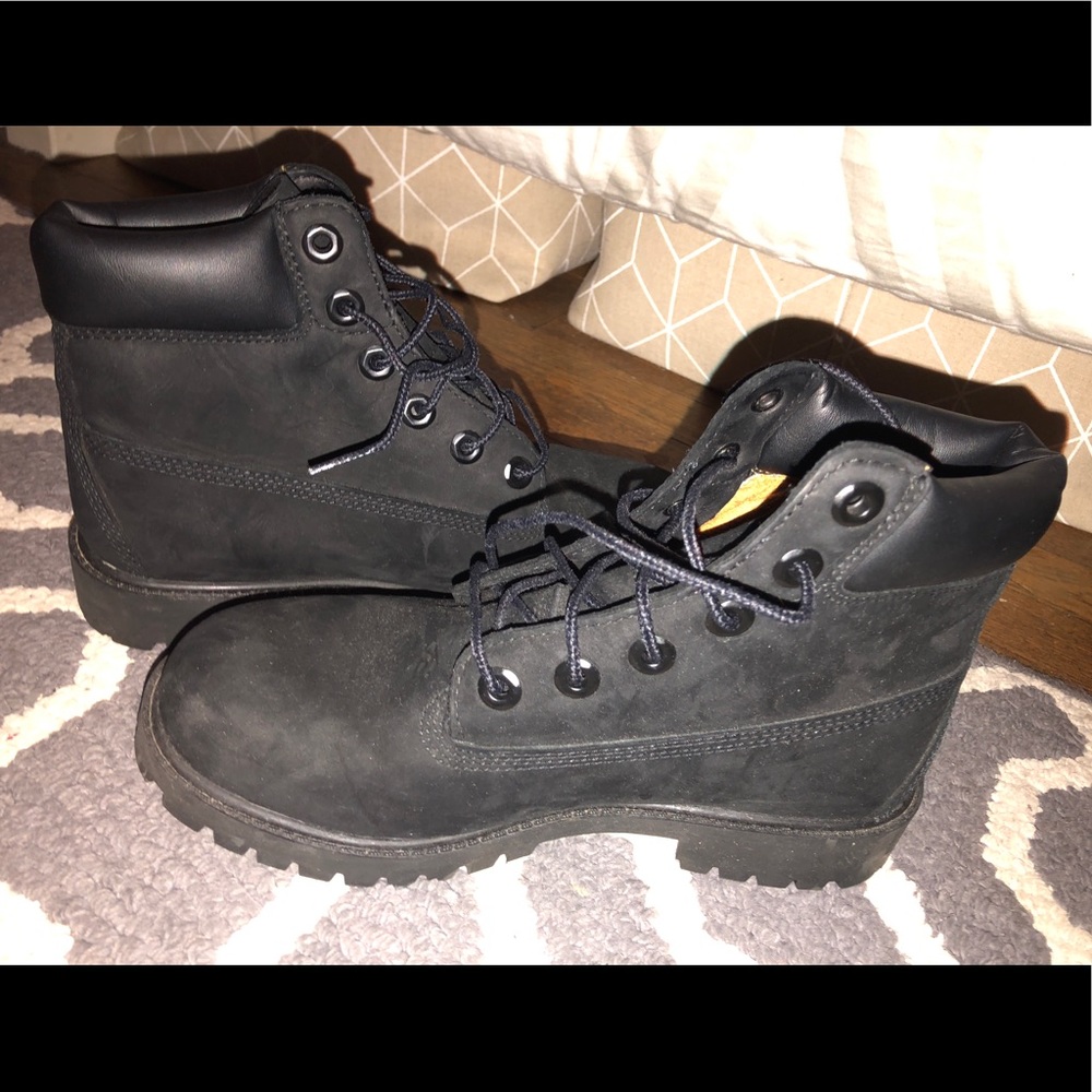 Black Timberland boots